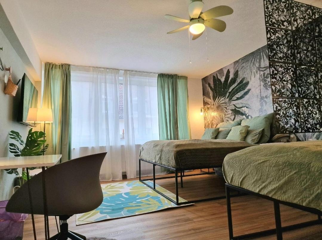 Apartment Light Jungle - Innenstadt Fuer 7 Grill Balkon Netflix Waschtrockner Giessen